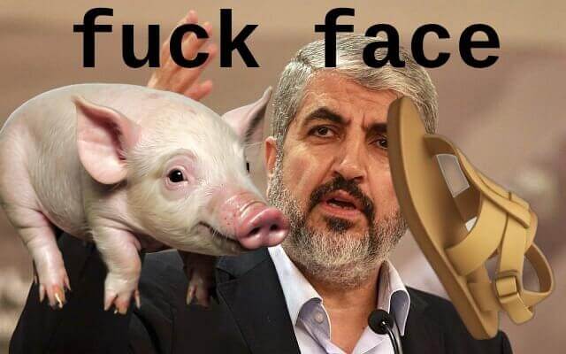 Khaled Mashal the pig خالد مشعل الخنزير